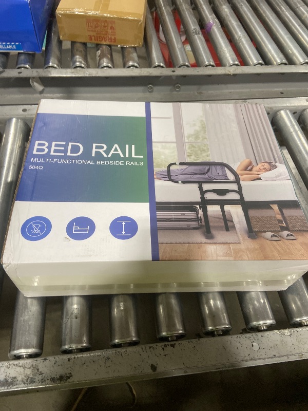 Photo 1 of Sangohe Bed Rails for Elderly Adults Safety - Heavy Duty Bed Rail for Senior & People Falling Out of Bed - Bed Rail for Elderly, Height Adjustable, Fits Thick Mattress, Hold up to 300 Lbs, 504Q
