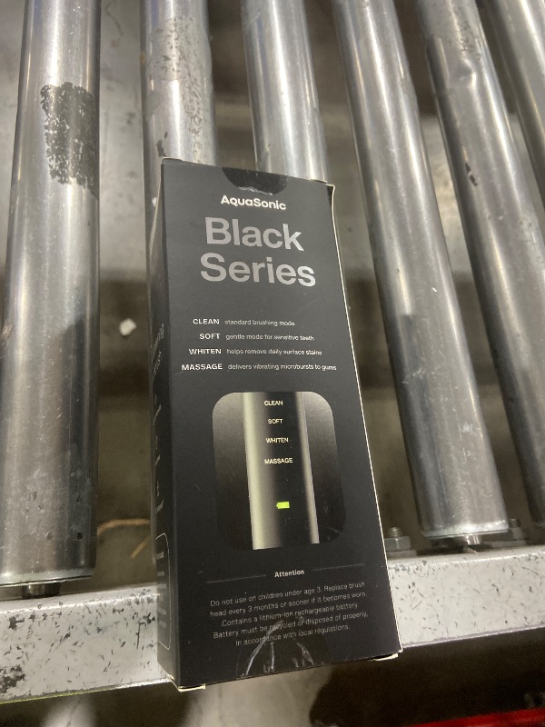 Photo 1 of Aquasonic Black Series Ultra Whitening Toothbrush – ADA Accepted Electric Toothbrush- 8 Brush Heads & Travel Case – 40,000 VPM Electric Motor & Wireless Charging - 4 Modes w Smart Timer