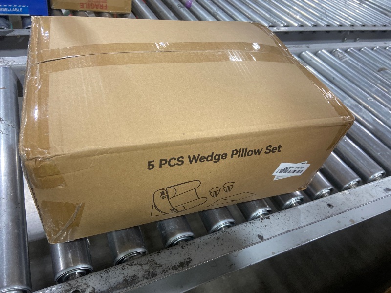 Photo 1 of Wedge Pillow Set for After Surgery, 5 PCS Bed Wedge Pillow for Sleeping, Memory Foam Orthopedic Back Pillow for Pain Relief and Acid Reflux, Adjustable Post Surgery Pillow Grey