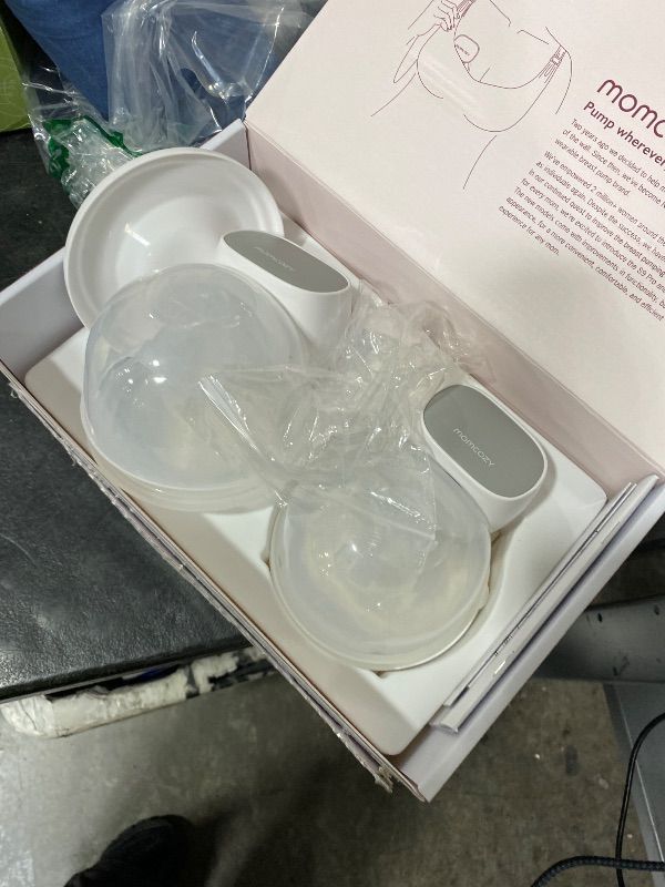 Photo 1 of Momcozy S9 Pro Upgraded Wearable Breast Pump, Hands-Free Design with Extended Battery Life & LED Display, Double Electric Portable Pump with 2 Modes & 9 Levels, 24mm, 2-Pack, Gray