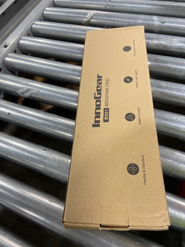 Photo 1 of InnoGear Boom Arm Microphone Mic Stand for Blue Yeti HyperX QuadCast SoloCast Snowball Fifine Shure SM7B and Other Mic, Black