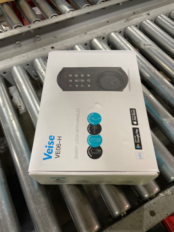 Photo 1 of Veise VE06-H Smart Front Door Lock Set, App Control, Keyless Entry Deadbolt with Lever Handle, Electronic Digital Touchscreen Keypad, Auto Lock, Easy Install, Satin Nickel