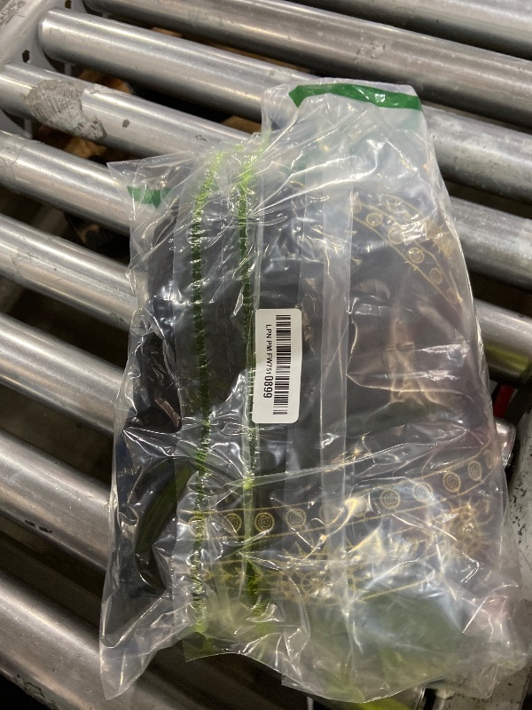 Photo 1 of **STAINED** Bsubseach Gold Embroidery Long Kaftan Dresses V Neck Caftan Dress Beach Cover Up for Women Black Size Unknown