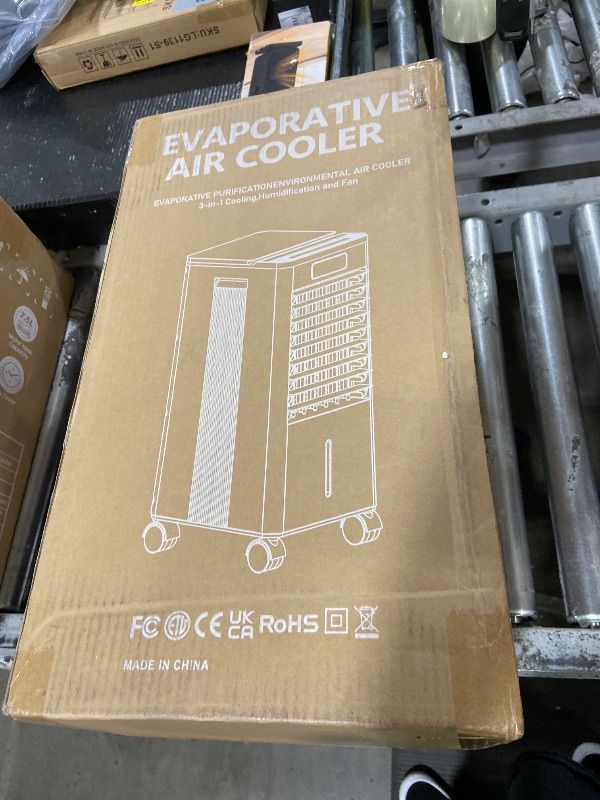 Photo 1 of Feculs Portable Air Conditioners No Windows Needed, 3-IN-1 Swamp Cooler, Evaporative Air Cooler, 4 Modes & 3 Speeds, 2-Gal Water Tank for Long Cooling, Max 20 FT/S Remote Control, 12 Hours Timer