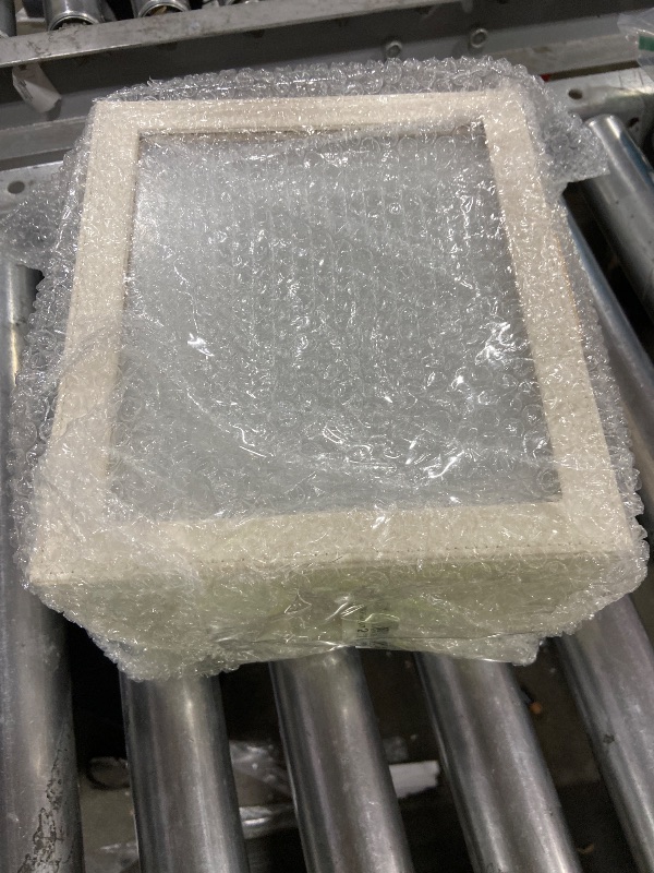 Photo 1 of SONGMICS GISELLA Collection - Jewelry Box Organizer, 3-Layer Jewelry Storage with 2 Drawers, Shiny Metal Hardware, Glass Lid, Modern, 8 x 9.1 x 5.3 Inches, Cloud White and Gold Color UJBC239WT