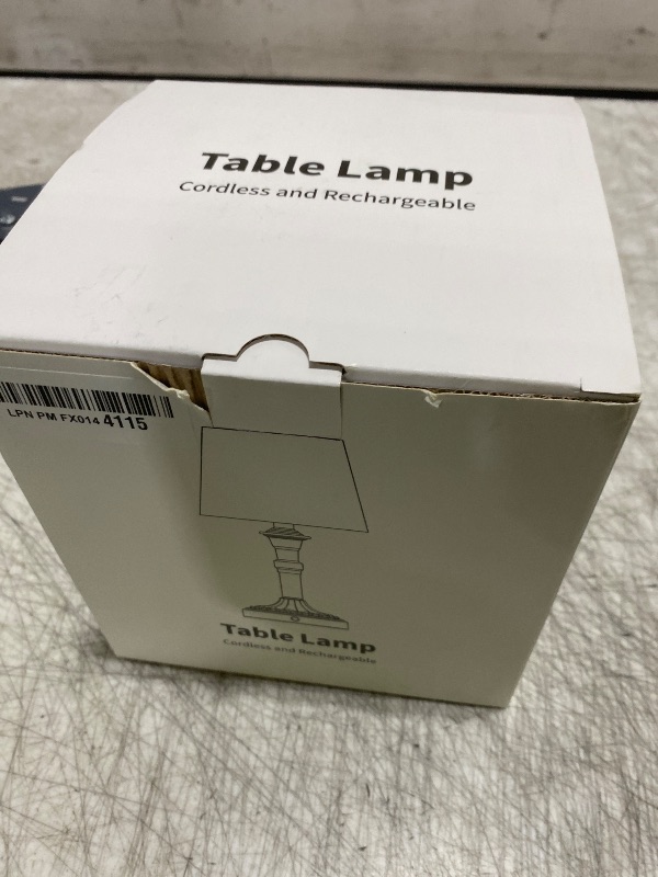 Photo 1 of KDG Cordless Portables Table Lamp, LED Fabric Shade Small Desk Lamps, 4000mAh Battery Powered Lighting, 2700K Stepless Dimmable Light for Living Room, Dining Room, Bedroom, Bedside (Bronze)