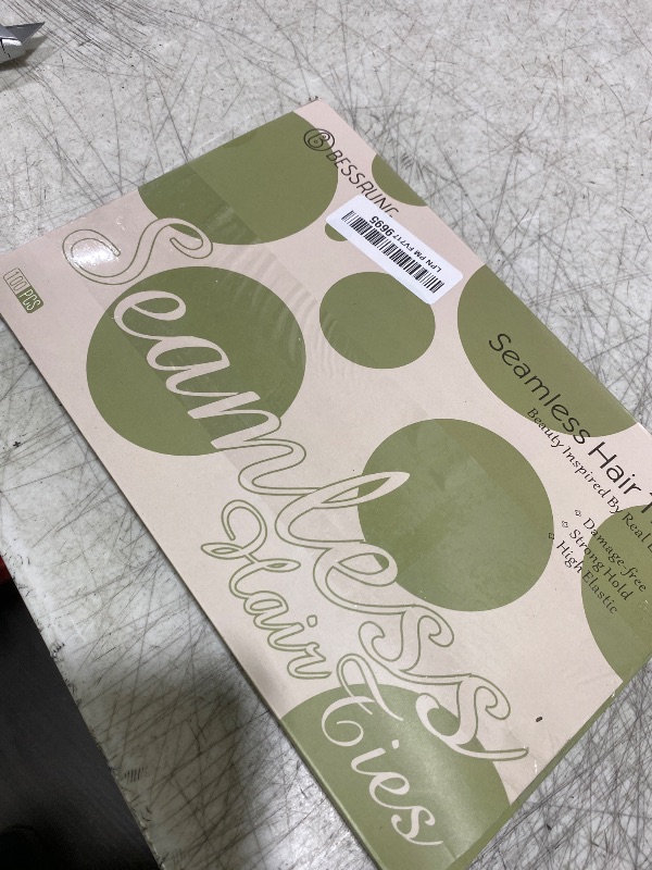 Photo 1 of 100 Pcs Thick Seamless Spring Hair Ties, Ponytail Holders Hair Accessories No Damage for Thick Hair Christmas Gift(Spring Colors)