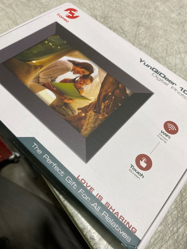 Photo 1 of Frameo 10.1 Inch WiFi Digital Picture Frame with 16GB Storage,1280 * 800P IPS HD Touch Screen,Send Photos/Videos from Your Phone Anywhere, Photo Gifts for Parents and Grandparents