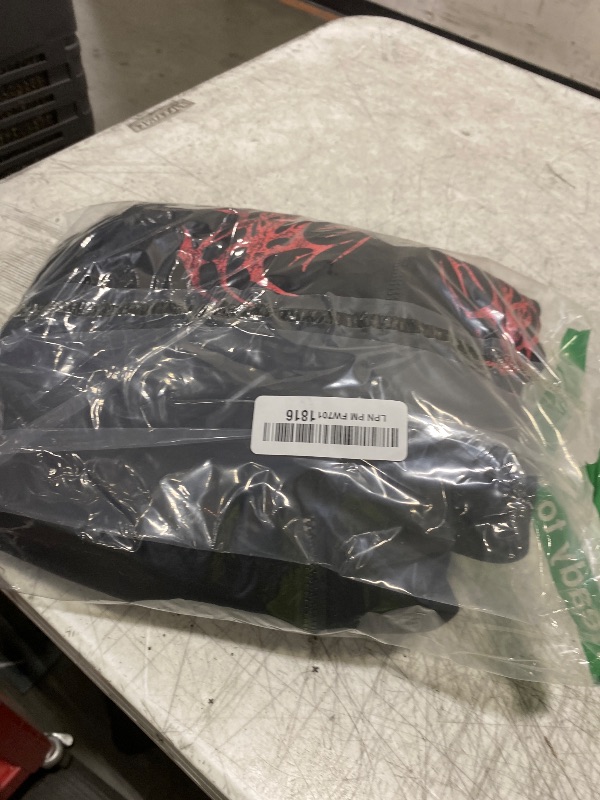 Photo 1 of SHENHE Men's Zip Up Graphic Hoodie Long Sleeve Drawstring Thermal Jacket Sweatshirt Black X-Large