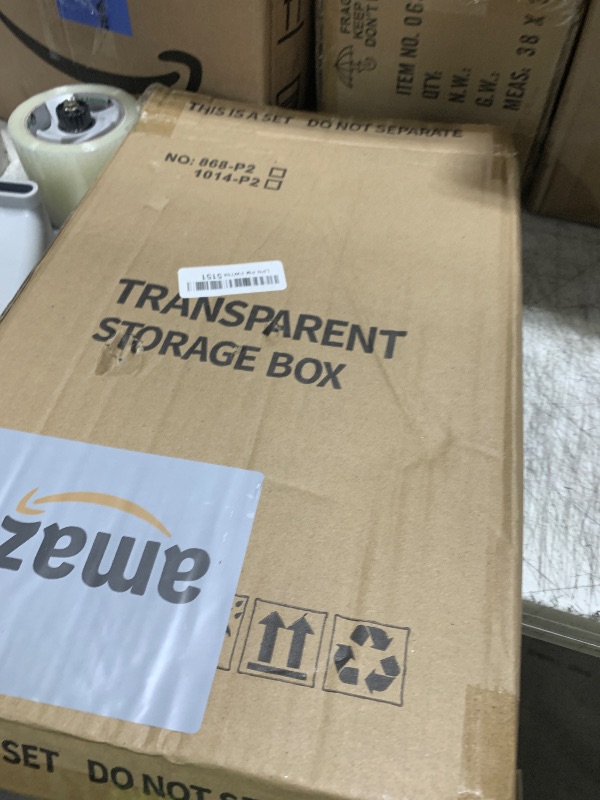 Photo 1 of Acrylic Display Case for Collectibles 3 Tier Figure Display Case with 2 Movable Plates Clear Display Cases for Figures with Magnetic Door Tall Display Box, 2 Pack