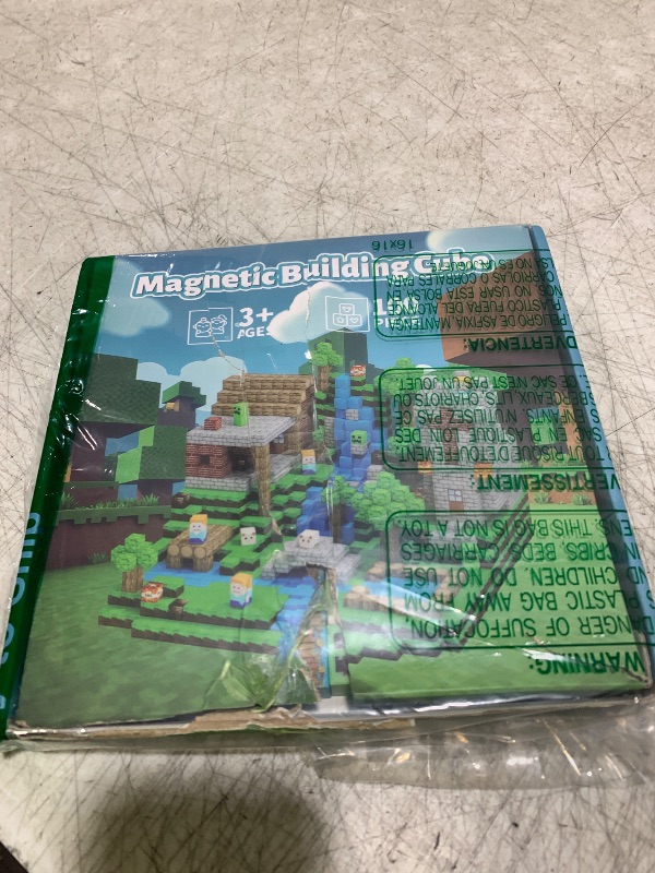 Photo 1 of 100 PCS Magnetic Blocks - Building Blocks Toy Magnetic Tiles STEM Sensory Outdoor Toys, Build World Cubes Toys Gifts for Kids Toddlers Boys Girls Age 3 4 5 6 7 8-12 Year Old, Christmas Birthday Gift