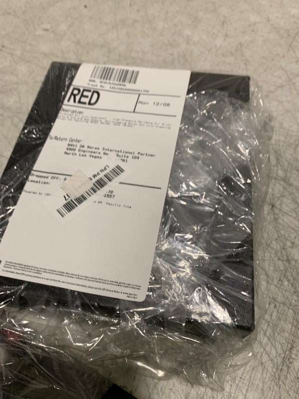 Photo 1 of Airbrush Kit with Compressor - High-Pressure Portable Air Brush with 0.2/0.3/0.5mm Nozzle, Non-Clogging Spray Gun with Cleaning Brush for Painting Model Barber Cake (Black)