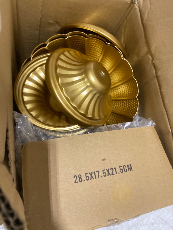 Photo 1 of NUPTIO Small Gold Vases for Centerpieces: Brass Compote Vases for Flowers - Metal Pedestal Bowl Decor for Wedding Table Home Set of 10