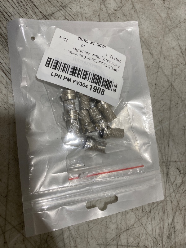 Photo 1 of 10PCS Coax Cable Connector Rg6 F-Type Twist-On 75 Ohm Rg6 Coaxial Adapters Coaxials Cable Quick Connector for Coax Cables, Wall Mounted TV, Wall Plates, Antenna, Splitter, Amplifier