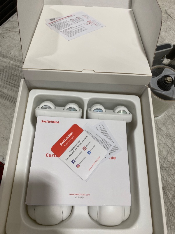 Photo 1 of SwitchBot 2025 Automatic Curtain Opener 3 Rod, Bluetooth Remote Control Smart Curtain, WiFi & App Control, Add Hub to Compatible with Alexa, Google Home, HomeKit