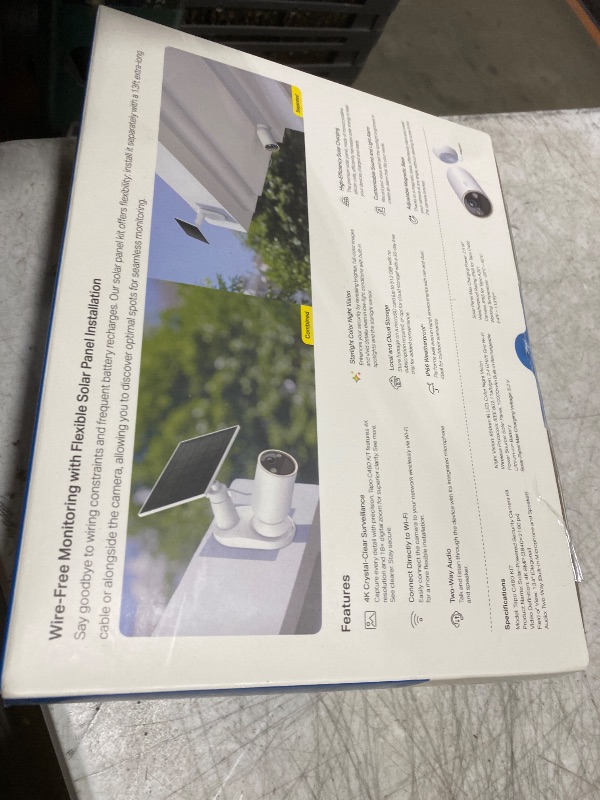 Photo 1 of Tapo MagCam 4K Outdoor Wireless Security Camera – Battery Power with Solar Charging, Magnetic Mount, Person/Vehicle Detection, Subscription-Free Local or Optional Cloud, Works with Alexa, C460 KIT