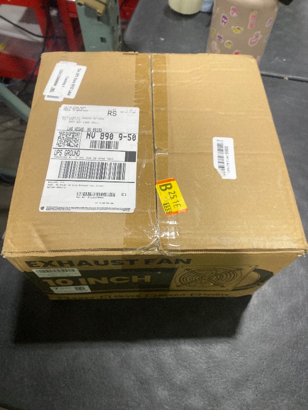 Photo 1 of HG Power 10 Inch Exhaust Fan, Kitchen Exhaust Fan With Switch 988 CFM Wall Mounted, Extractor Ventilation Fan For Attic, Greenhouse, Basement, Shed