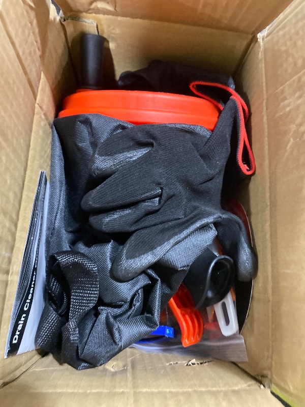 Photo 1 of ?New?50 FT Double Mode Drain Snake Tools, 11-in-1 Drain Auger for Sink and Drain Unblocking, Plumbing Snake for Kitchen, Bathrom and Shower Sink, Snake for Real DYIs (Red)