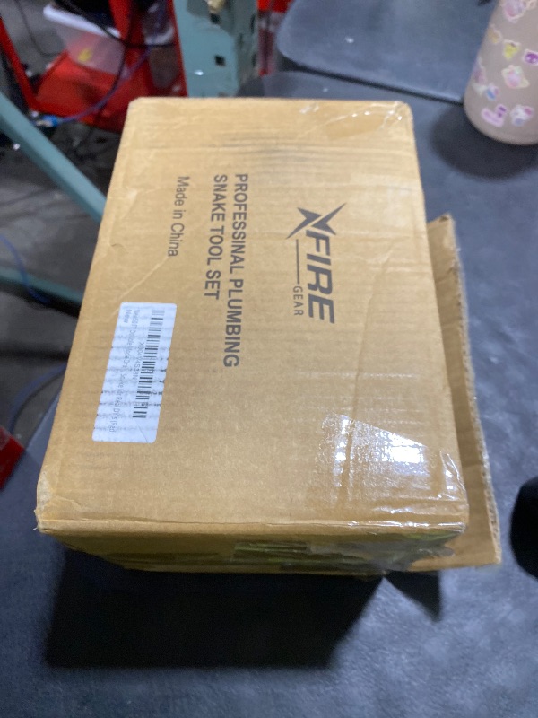 Photo 1 of ?New?50 FT Double Mode Drain Snake Tools, 11-in-1 Drain Auger for Sink and Drain Unblocking, Plumbing Snake for Kitchen, Bathrom and Shower Sink, Snake for Real DYIs (Red)