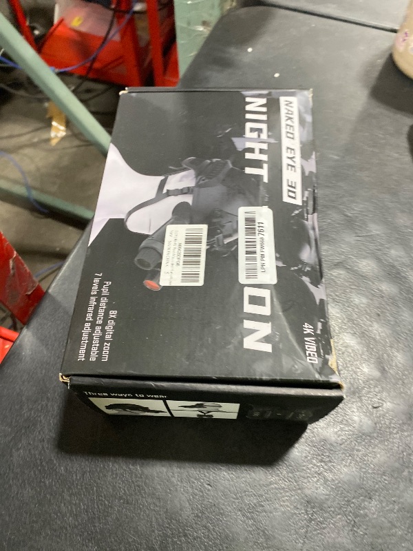 Photo 1 of GOYOJO 4K Head-Mounted Night Vision Goggles & Binoculars for Adults – Infrared NVG with Manual Focus & 8X Digital Zoom for Hunting, Camping, and Outdoor Surveillance