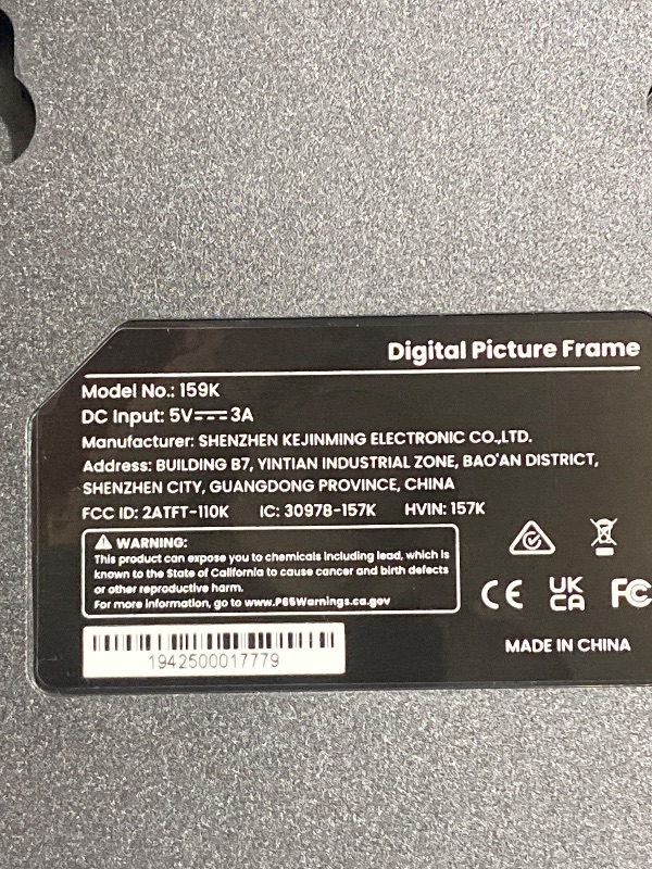 Photo 1 of BIGASUO Digital Picture Frame Frameo 15.6" WiFi Electronic Photo Frames Large with 64GB Memory 1920x1080 IPS FHD Touch Screen Share Moments Instantly Anywhere Photo Gifts for Parents and Grandparents