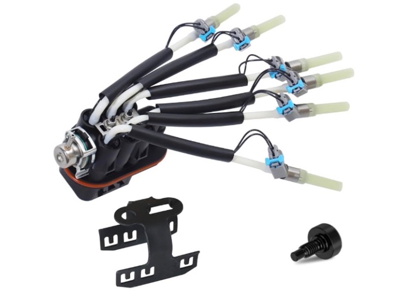 Photo 1 of FJ503 Fuel Injector Assembly w/Bracket Fuel System for Chevrolet Blazer C1500 K1500 Express 1500 2500 1996-2014, for GMC Jimmy Savana Sierra Safari Oldsmobile Chevy V6 4.3L Replace# 93441235 17113295