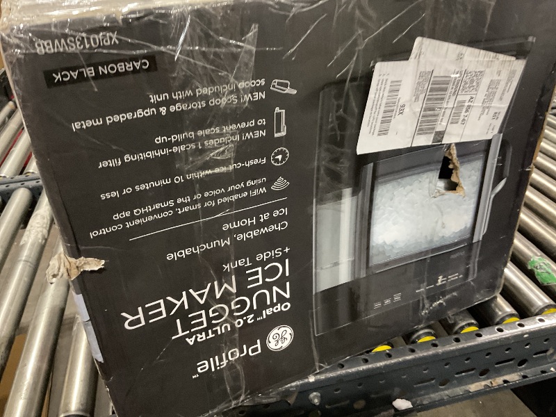 Photo 1 of GE Profile Opal 2.0 Ultra Nugget Ice Maker with Side Tank and Scale Inhibiting Filter, Scoop Included, 38 lbs in 24 Hours, Pellet Ice Machine with WiFi & Smart Connected, Black