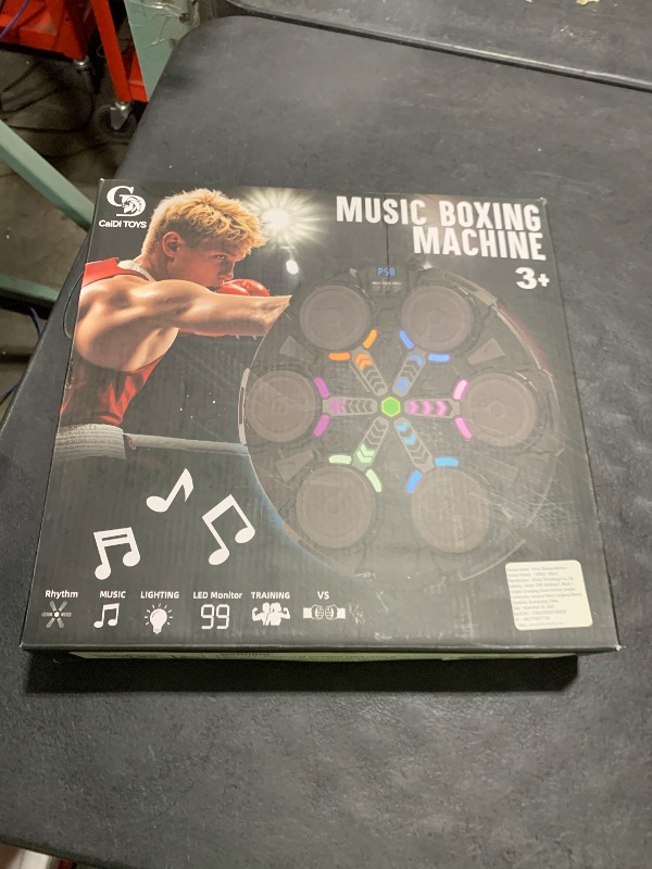 Photo 1 of **INCOMPLETE** Oppvoci Upgraded Music Punching Machine for Kids and Adults, Wall Boxing Punching Pad with Bluetooth & Rhythm Lights, 3 Speed Modes, Home Fitness Boxing Equipment with Gloves for Boys Girls Teenagers