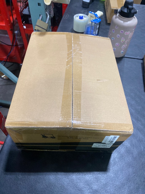 Photo 1 of 10L0L 2 Passenger Deluxe Golf Cart Driving Enclosure for EZGO TXT and RXV Model, 4-Sided Clear Window 600D Rain Cover All Weather Windproof Waterproof