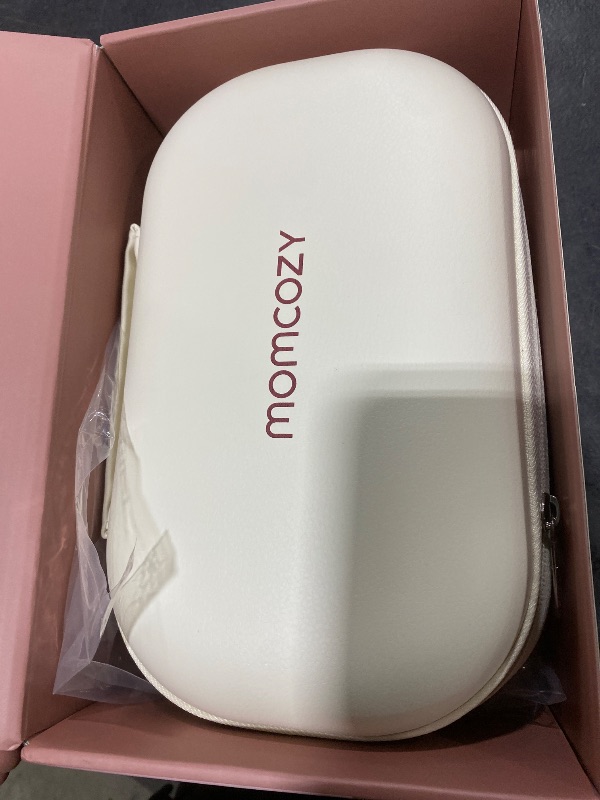 Photo 1 of Momcozy M5 Smart APP Controlled Wearable Breast Pump, Hands-Free Wireless Electric Pump, 3 Modes 9 Suction Levels, BPA-Free, Portable Lightweight, 24mm Flange, 2-Pack Quill Gray