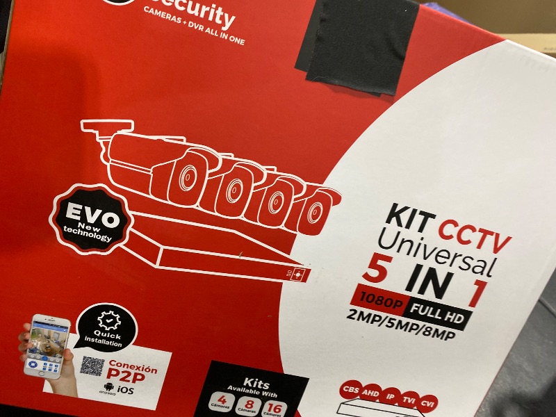 Photo 1 of 4CH 1080P Wired Security Camera System, AIWIXEN CCTV DVR with 512GB Hard Drive, 4 x Home Surveillance IP68 Waterproof Security Cameras with Human Vehicle Detection, Remote Access, 24-7 Recording