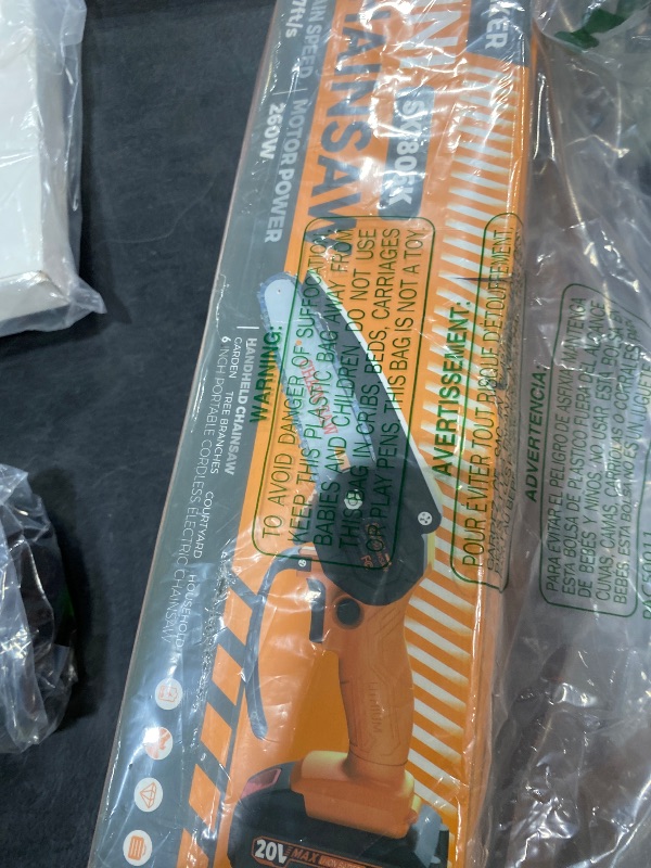 Photo 1 of Saker Mini Chainsaw|6 Inch Chainsaws[2025 Upgraded]|Mini Cordless Electric Chain Saw|Small Handheld Portable Chain Saws Battery Powered Saws for Tree Trimmer and Garden,Valentine's Day Gifts