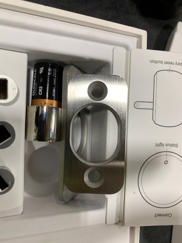 Photo 1 of Level Bolt (Wi-Fi) Smart Deadbolt - Make Your Lock Smart & Keep Existing Hardware and Keys - Lock/Unlock from Anywhere - Level App for iOS & Android - Works with Apple Home, Alexa & Google, White