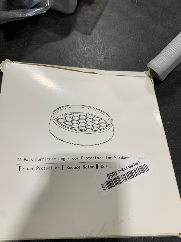 Photo 1 of 1.6"x1.6" Round Rubber Furniture Caster Cups, 16 PCS Chair Coasters for Carpet - Clear Non Slip Furniture Pads with Grip, Carpet Protector for Furniture Legs - Protect Any Flooring