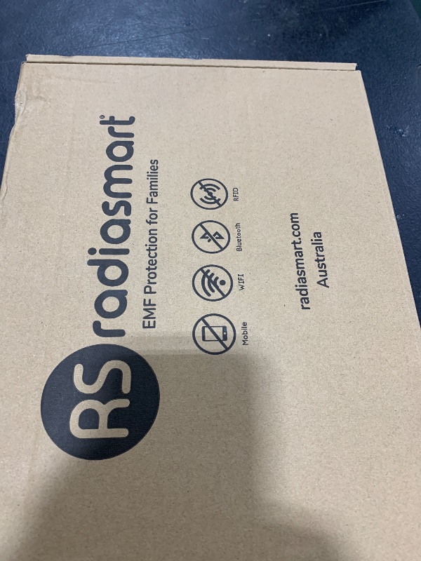 Photo 1 of Radia Smart® EMF Protection Poncho, Wrap, Wearable Blanket. RF Radiation Shielding, WiFi Blocker, Protection Clothing 28" x 72", Black