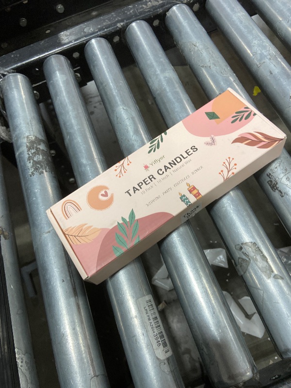 Photo 1 of 10 Inch Baby-Pink Taper Candles for Home Decoration, 10 Pack Unscented Candlesticks for Dinner Wedding Party, Smokeless and Dripless Candle Sticks