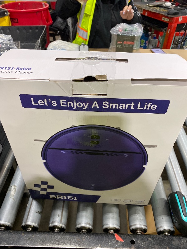 Photo 1 of Robot Vacuum and Mop Combo, 2-in-1 Mopping Robot Vacuum Cleaner with 2300Pa Suction, 2.87'' Slim Design, Wi-Fi/App/Voice Control, 3D Obstacle Avoidance&Self-Charging for Hard Floors, Carpets, Pet Hair