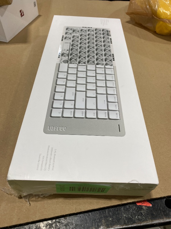 Photo 1 of LOFREE Flow2 Low-Profile Mechanical Keyboard, Aluminum Alloy with Surfer Linear Switches, Rechargeable Wireless Keyboards with 3 Mode Connections for Windows, macOS (Silver, 84 Keys)