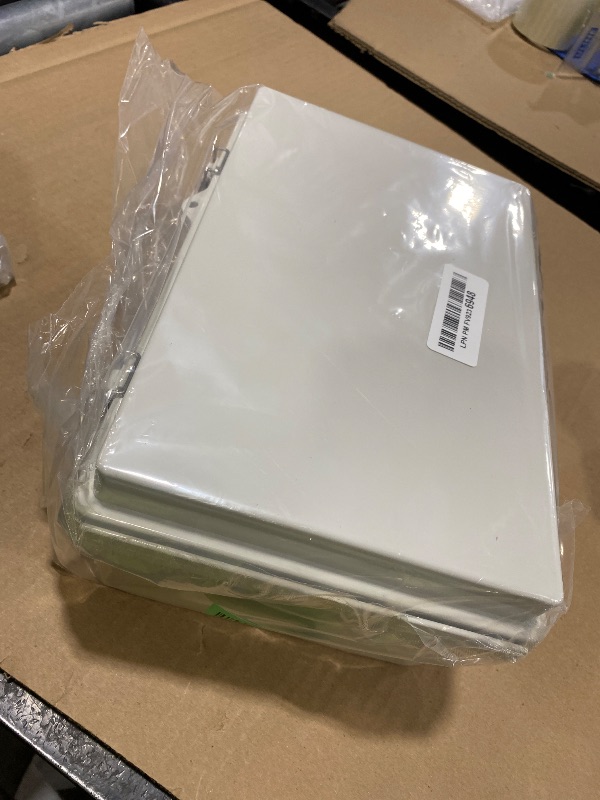 Photo 1 of YETLEBOX Outdoor Waterproof Electrical Box Junction Box Weatherproof IP67 ABS Plastic Enclosure Switch Router Project Box Electronics Enclosure with Mounting Plate Wall Bracket Grey 11.1"x7.5"x5.1"
