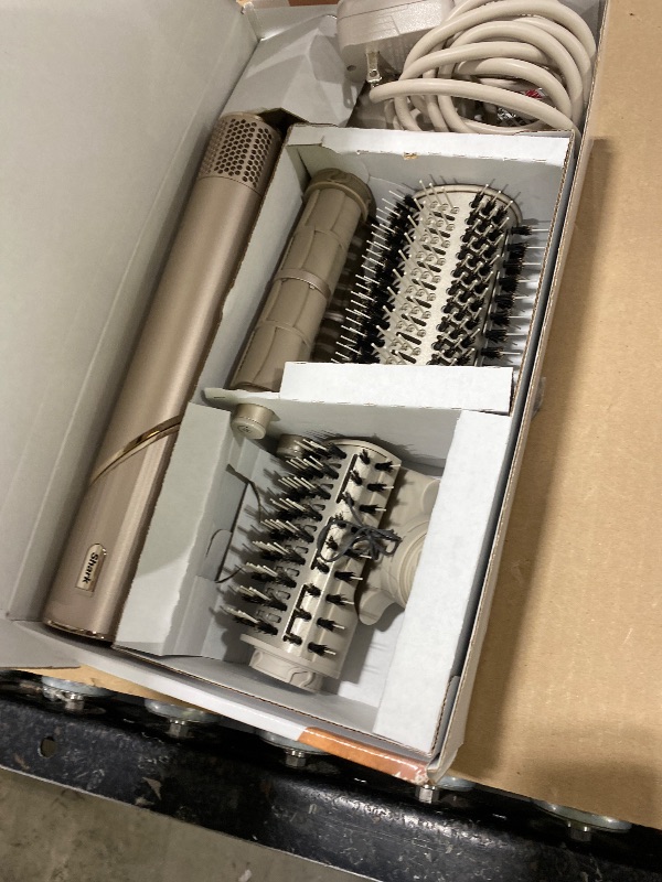 Photo 1 of Shark HD430REF (Refurbished) FlexStyle Air Styling & Drying System, Powerful Hair Dryer Brush & Multi-Styler with Auto-Wrap Curlers, Paddle Brush, Oval Brush, Concentrator Attachment, Stone (Renewed)