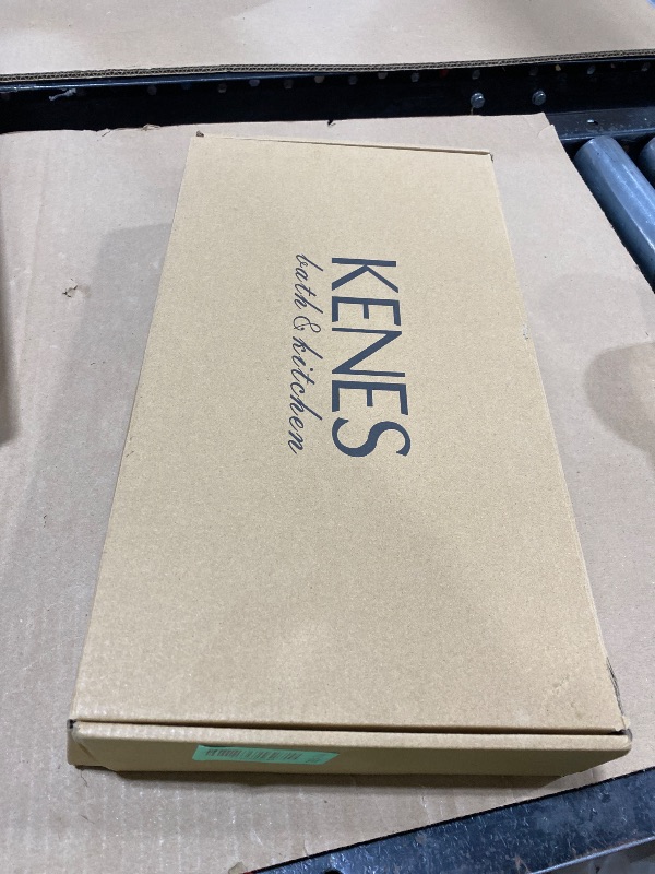 Photo 1 of KENES Brushed Gold Tall Bathroom Faucet, Single Handle Vessel Sink Faucet Single Hole, Modern Bathroom Vanity Faucet with Pop Up Drain and Supply Lines, KE-9005C-4