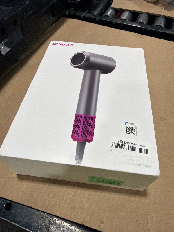 Photo 1 of **SELLING FOR PARTS**SHRATE Professional High Speed Ionic Hair Dryer | Ultra-Fast Drying | 500 Million Negative Ions | Low Noise | 160000 RPM | Compact Blow Dryer with Magnetic Diffuser for Faster Drying All Hair Types