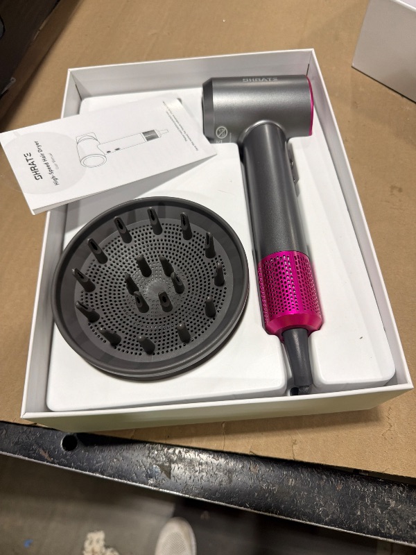 Photo 1 of **SELLING FOR PARTS**SHRATE Professional High Speed Ionic Hair Dryer | Ultra-Fast Drying | 500 Million Negative Ions | Low Noise | 160000 RPM | Compact Blow Dryer with Magnetic Diffuser for Faster Drying All Hair Types