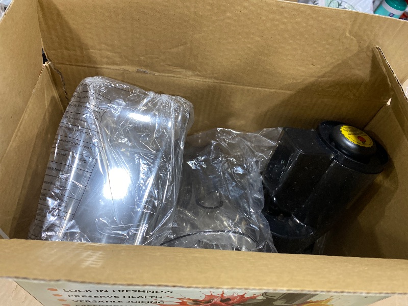 Photo 1 of Slow Masticating Cold Press Juicer: Cold Pressed Juicer Machines For Vegetable And Fruit 200W, Matte Grey