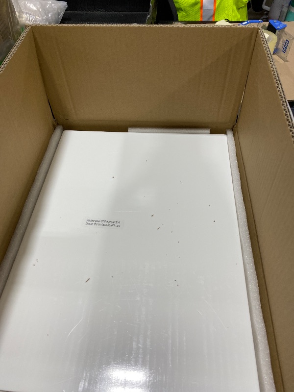 Photo 1 of Leinuosen 7 Pcs Extra Large Buffet Risers Set 10" to 16" Rectangle Acrylic Display Box Catering Dessert Table Riser Food Display Decorative Stand with Hollow Bottom for Catering Supplies(White)