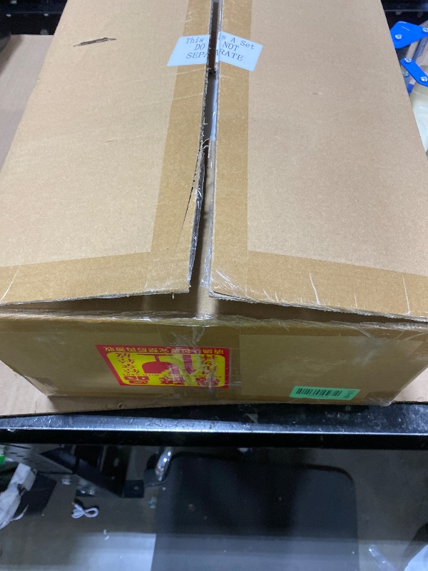 Photo 1 of Leinuosen 7 Pcs Extra Large Buffet Risers Set 10" to 16" Rectangle Acrylic Display Box Catering Dessert Table Riser Food Display Decorative Stand with Hollow Bottom for Catering Supplies(White)