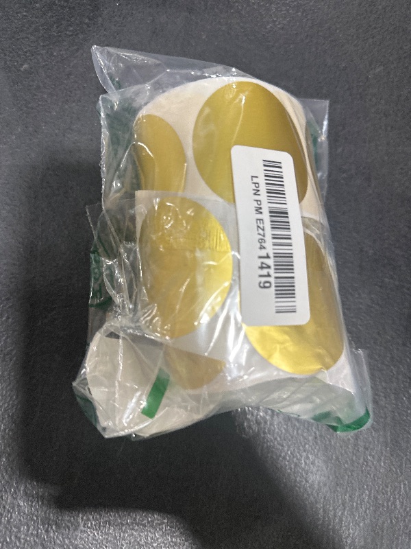 Photo 1 of 1000pcs Gold Dot Stickers 2 inch | Colored Circle Labels for Inventory, Color Code, Organization | 2" Round Diameter, 500/roll (Pack of 2)