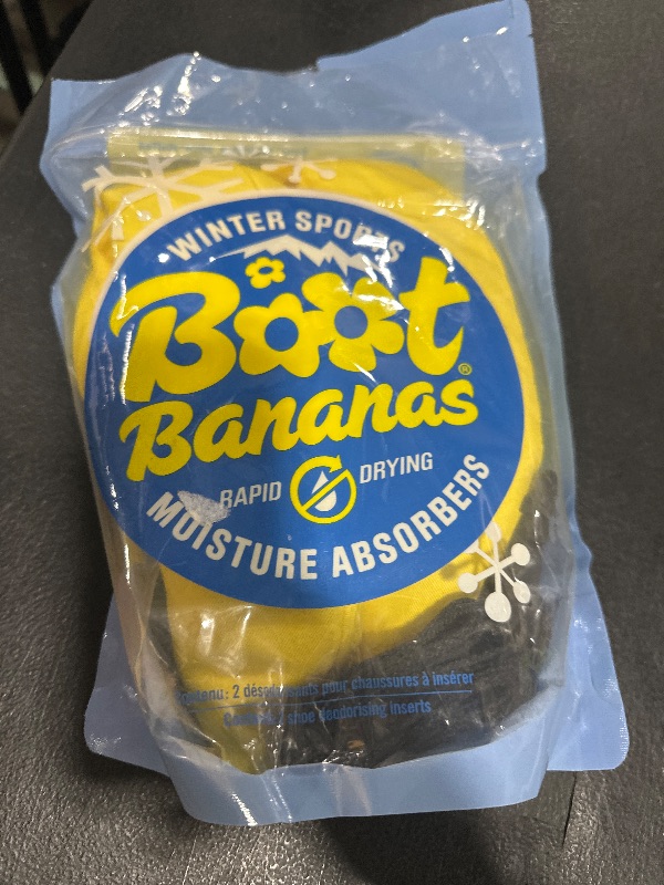 Photo 1 of Boot Bananas Shoe Moisture Absorber | Long-Lasting, Reusable Sports Shoe Drying Inserts Without Heat or Electricity | Eco-Conscious | Drys Footwear in 4 to 6 Hours | 1 Pair