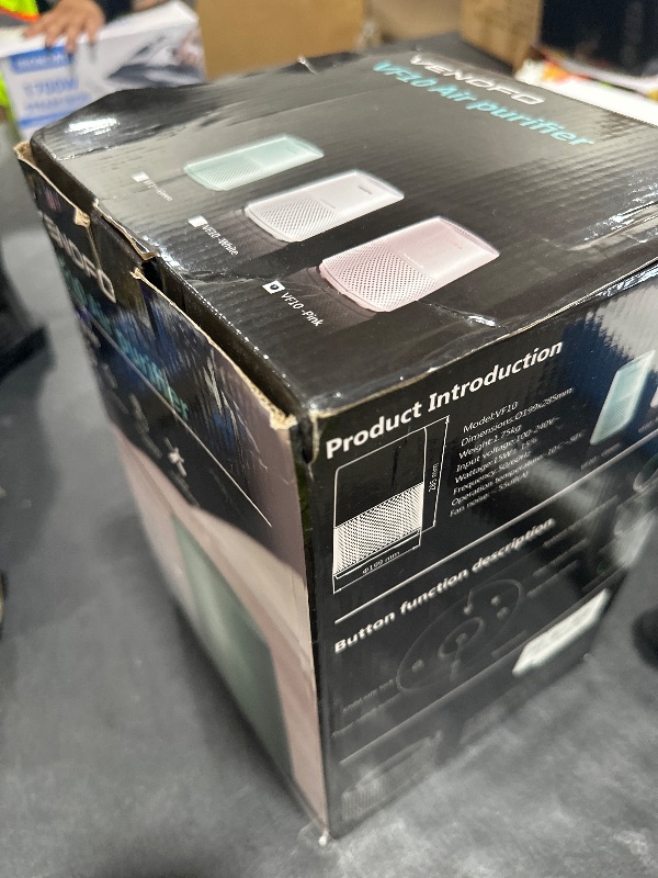 Photo 1 of VENDFO Air Purifiers for Bedroom, H13 HEPA Air Purifiers - Covers Up to 1074 ft² - 24dB Ultra-Quiet Sleep Mode, 360° Outlet Air Cleaner , Perfect for Home, Pets (Cream Pink)