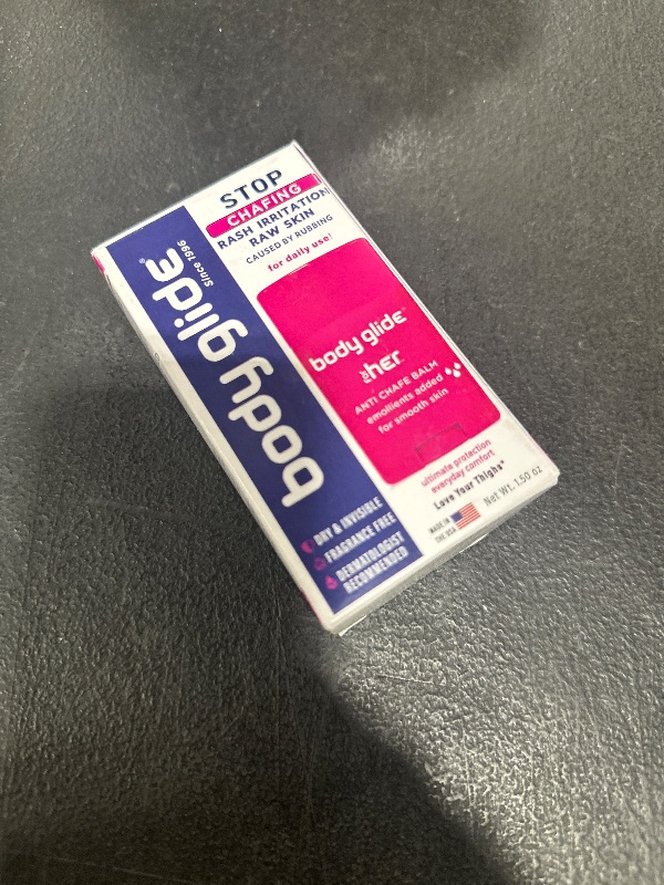 Photo 1 of Body Glide For Her Anti Chafe Balm | Chafing stick with added emollients | Great for dry, sensitive skin and/or sensitive areas | Use on chest, bra, butt, groin, arm, and thigh chafing | 1.5oz